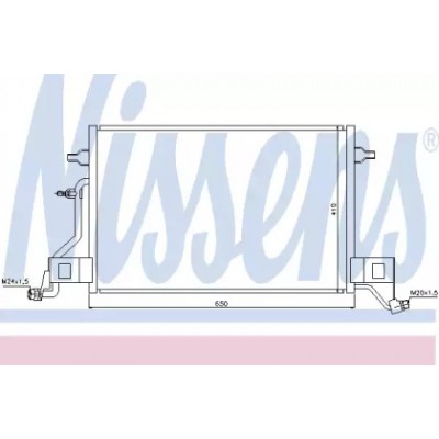 Конденсатор, кондиционер 940002 NISSENS - купить в магазине запчастей по Украине