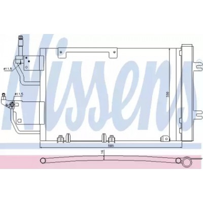 Конденсатор, кондиционер 940052 NISSENS - купить в магазине запчастей по Украине
