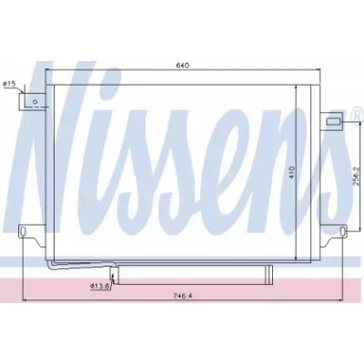 Конденсатор, кондиционер 940054 NISSENS - купить в магазине запчастей по Украине