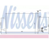 Конденсатор, кондиционер NISSENS 940097 940097 NISSENS - купити в магазині запчастин по Україні