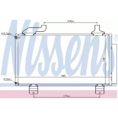 Конденсатор, кондиционер 940114 NISSENS - купити в магазині запчастин по Україні
