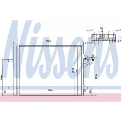 Конденсатор, кондиционер 940183 NISSENS - купить в магазине запчастей по Украине