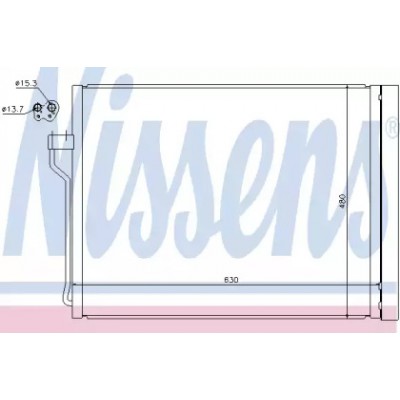Конденсатор, кондиционер 940288 NISSENS - купити в магазині запчастин по Україні