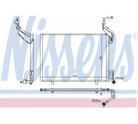 Конденсатор, кондиционер NISSENS 940540 940540 NISSENS - купить в магазине запчастей по Украине