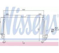 Конденсатор, кондиционер NISSENS 940559 940559 NISSENS - купить в магазине запчастей по Украине