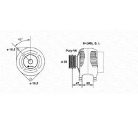 Генератор MAGNETI MARELLI 943346145010 943346145010 MAGNETI MARELLI - купить в магазине запчастей по Украине