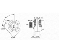 Генератор MAGNETI MARELLI 943355011010 943355011010 MAGNETI MARELLI - купить в магазине запчастей по Украине