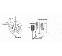 Генератор MAGNETI MARELLI 943355067010 943355067010 MAGNETI MARELLI - купить в магазине запчастей по Украине