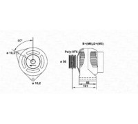 Генератор MAGNETI MARELLI 943355100010 943355100010 MAGNETI MARELLI - купить в магазине запчастей по Украине