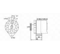 Генератор MAGNETI MARELLI 943356505010 943356505010 MAGNETI MARELLI - купить в магазине запчастей по Украине