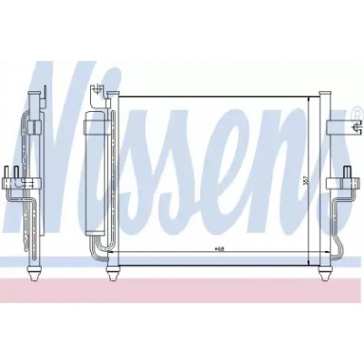 Конденсатор, кондиционер 94452 NISSENS - купить в магазине запчастей по Украине