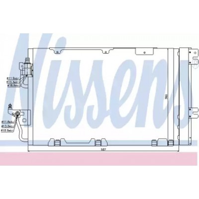 Конденсатор, кондиционер 94809 NISSENS - купить в магазине запчастей по Украине