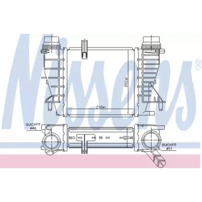 Интеркулер 96363 NISSENS - купить в магазине запчастей по Украине