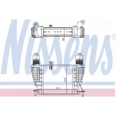 Интеркулер 96396 NISSENS - купить в магазине запчастей по Украине