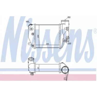 Интеркулер 96417 NISSENS - купить в магазине запчастей по Украине