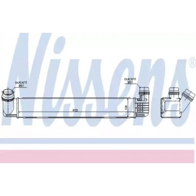 Интеркулер 96543 NISSENS - купить в магазине запчастей по Украине
