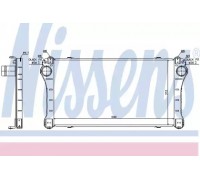 Интеркулер NISSENS 96564 96564 NISSENS - купить в магазине запчастей по Украине