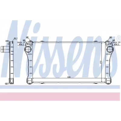 Интеркулер 96564 NISSENS - купить в магазине запчастей по Украине