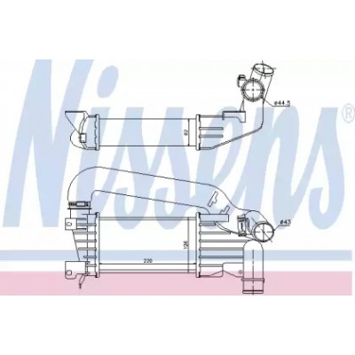 Интеркулер 96592 NISSENS - купить в магазине запчастей по Украине