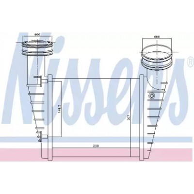 Интеркулер 96680 NISSENS - купить в магазине запчастей по Украине