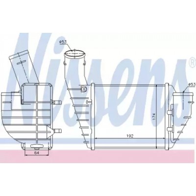 Интеркулер 96691 NISSENS - купить в магазине запчастей по Украине