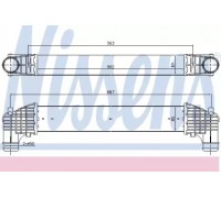 Интеркулер NISSENS 96750 96750 NISSENS - купить в магазине запчастей по Украине