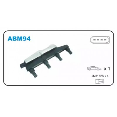 Катушка зажигания ABM94 JANMOR - купить в магазине запчастей по Украине