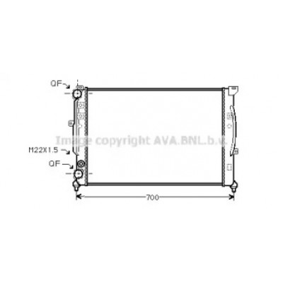 Радиатор, охлаждение двигателя AI2123 AVA QUALITY COOLING - купить в магазине запчастей по Украине