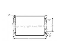 Радиатор, охлаждение двигателя AVA QUALITY COOLING AI2125 AI2125 AVA QUALITY COOLING - купить в магазине запчастей по Украине