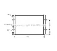 Радиатор, охлаждение двигателя AVA QUALITY COOLING AI2129 AI2129 AVA QUALITY COOLING - купить в магазине запчастей по Украине