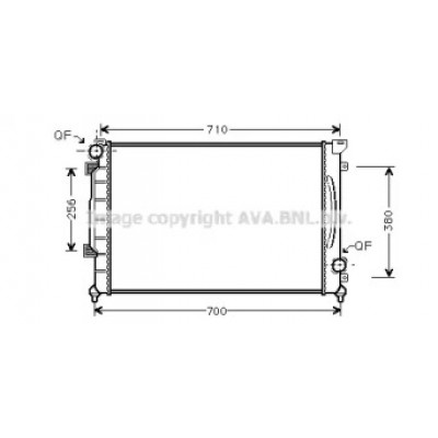Радиатор, охлаждение двигателя AI2139 AVA QUALITY COOLING - купить в магазине запчастей по Украине