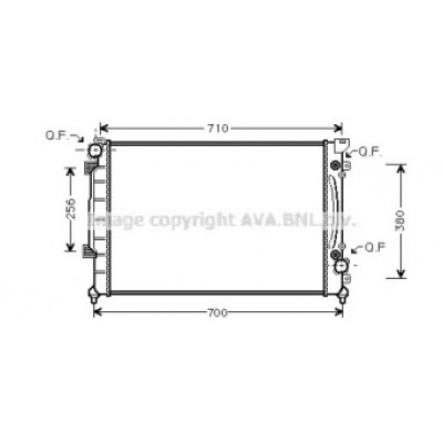 Радиатор, охлаждение двигателя AI2157 AVA QUALITY COOLING - купить в магазине запчастей по Украине