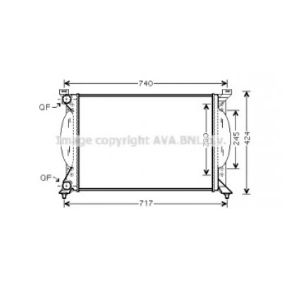 Радиатор, охлаждение двигателя AI2201 AVA QUALITY COOLING - купить в магазине запчастей по Украине
