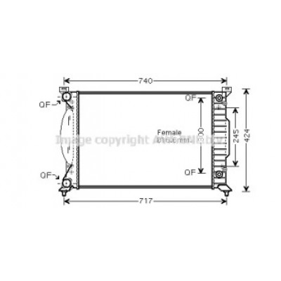 Радиатор, охлаждение двигателя AI2202 AVA QUALITY COOLING - купить в магазине запчастей по Украине