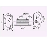 масляный радиатор, двигательное масло AVA QUALITY COOLING AI3404 AI3404 AVA QUALITY COOLING - купить в магазине запчастей по Украине
