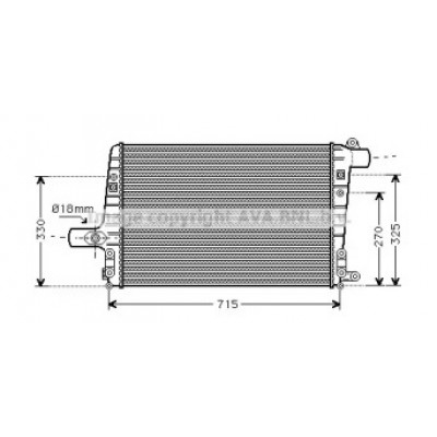 Интеркулер AI4136 AVA QUALITY COOLING - купить в магазине запчастей по Украине