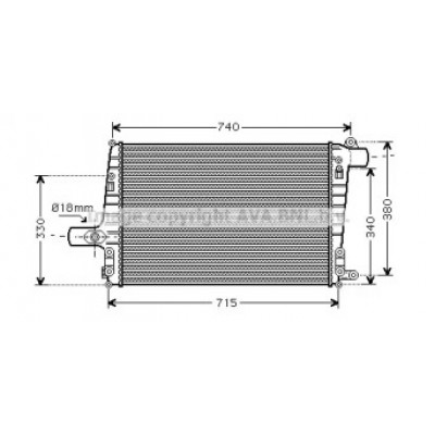 Интеркулер AI4259 AVA QUALITY COOLING - купить в магазине запчастей по Украине