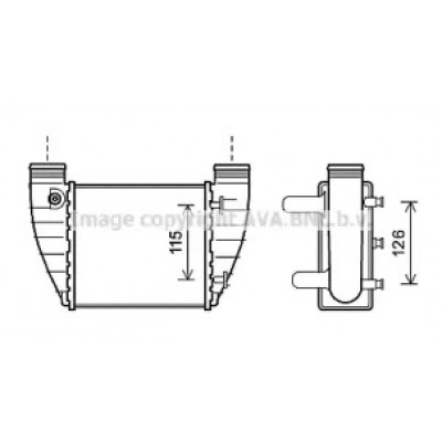Интеркулер AI4345 AVA QUALITY COOLING - купить в магазине запчастей по Украине