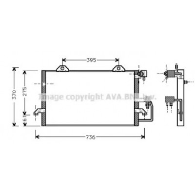 Конденсатор, кондиционер AI5118 AVA QUALITY COOLING - купить в магазине запчастей по Украине
