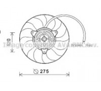 Вентилятор, охлаждение двигателя AVA QUALITY COOLING AI7515 AI7515 AVA QUALITY COOLING - купить в магазине запчастей по Украине