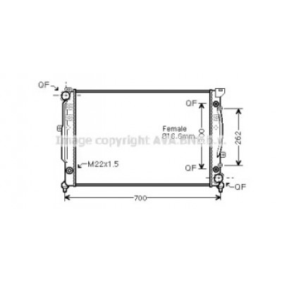 Радиатор, охлаждение двигателя AIA2125 AVA QUALITY COOLING - купить в магазине запчастей по Украине