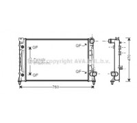 Радиатор, охлаждение двигателя AVA QUALITY COOLING AIA2158 AIA2158 AVA QUALITY COOLING - купить в магазине запчастей по Украине