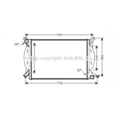 Радиатор, охлаждение двигателя AIA2206 AVA QUALITY COOLING - купить в магазине запчастей по Украине