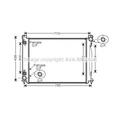 Радиатор, охлаждение двигателя AIA2232 AVA QUALITY COOLING - купить в магазине запчастей по Украине