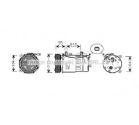 Компрессор, кондиционер AVA QUALITY COOLING AIAK001 AIAK001 AVA QUALITY COOLING - купить в магазине запчастей по Украине