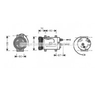 Компрессор, кондиционер AVA QUALITY COOLING AIAK177 AIAK177 AVA QUALITY COOLING - купить в магазине запчастей по Украине