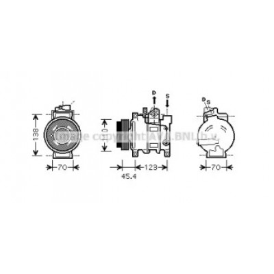 Компрессор, кондиционер AIAK227 AVA QUALITY COOLING - купить в магазине запчастей по Украине