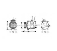 Компрессор, кондиционер AVA QUALITY COOLING AIAK279 AIAK279 AVA QUALITY COOLING - купить в магазине запчастей по Украине