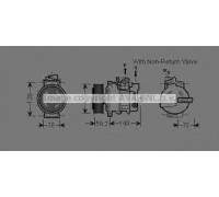 Компрессор, кондиционер AVA QUALITY COOLING AIAK330 AIAK330 AVA QUALITY COOLING - купить в магазине запчастей по Украине