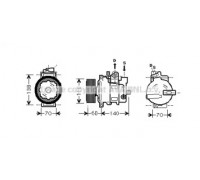 AIK266 AVA QUALITY COOLING - купить в магазине запчастей по Украине
